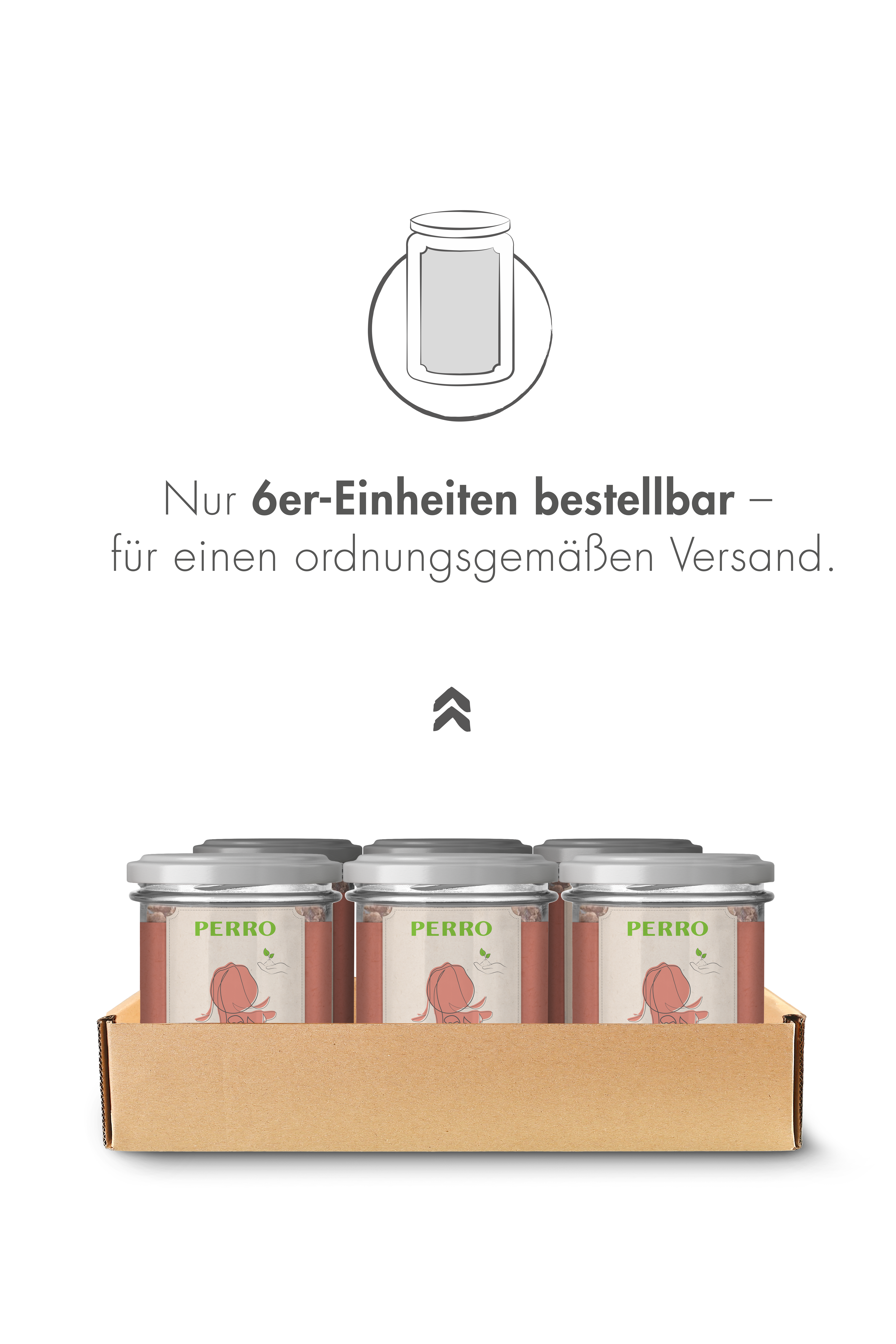 PERRO Genießer Glas Rind Grünlippmuschel Set